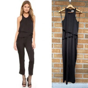 Ali Jay Flounced Bodice Jumpsuit small